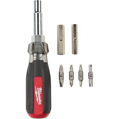 MLW48-22-2881 image(1) - Milwaukee Tool 13in1 Cushion Grip Screwdriver with Schrader Bit