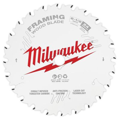 MLW48-40-0620 image(0) - Milwaukee Tool Circular Saw Framing Blade 6-1/2" 24T