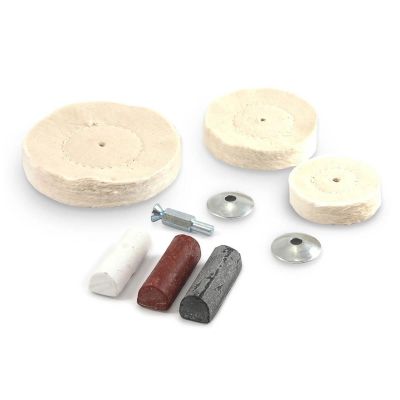 FOR72111 image(0) - Forney Industries Buffing Kit, Drill Mounted, 7-Piece