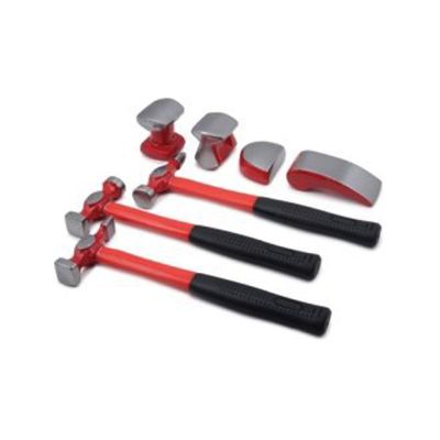 TIT15084 image(0) - TITAN 7-PC AUTO BODY HAMMER SET WITH THRE