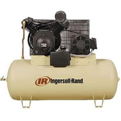 IRT45466125 image(0) - Ingersoll Rand Air Compressor 15HP, 230V, 3 Phase, 60 HZ 120 Gallon Horizontal Tank