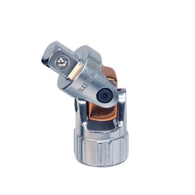 SRRSRUJ14 image(0) - SUR&R SRUJ14 3/8" female to 1/4" male drive spring-return u-joint adapter set with dual springs for maintaining alignment and precise control. Excellent for use in tight spaces and one-handed operation.