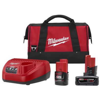 MLW48-59-2424P image(0) - Milwaukee Tool REDLITH CP 2.0Ah XC 4.0Ah Battery Charger Kit