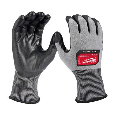 MLW48-73-8733 image(0) - Milwaukee Tool Cut Level 3 High Dexterity Polyurethane Dipped Gloves - XL