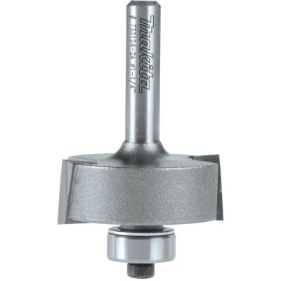 MAK733124-2A image(0) - Makita Router Bit 3/8" Rabbet, 2 Flute, 1/4" SH, C.T.