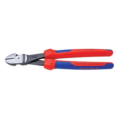 KNP7402250 image(0) - KNIPEX 10" HIGH LEVERAGE DIAGONAL CUTTERS-COMFORT GRIP