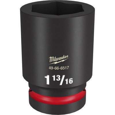 MLW49-66-6517 image(0) - Milwaukee Tool SHOCKWAVE Impact Duty 1" Drive 1-13/16" Deep 6-Point Socket