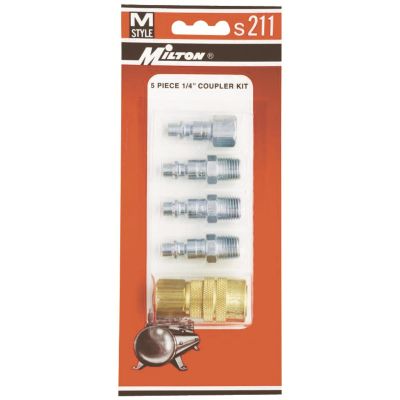 MILS211 image(0) - Milton Industries 5 Piece M-Style Coupler Kit