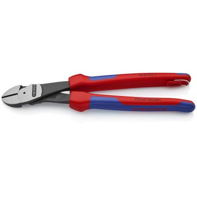 KNP7422250TBKA image(0) - HIGH LEVERAGE ANGLED DIAGONAL CUTTING PLIERS
