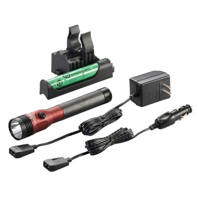 STL75494 image(0) - Streamlight Stinger DS LED HL High Lumen Rechargeable Flashlight with Dual Switches - Red