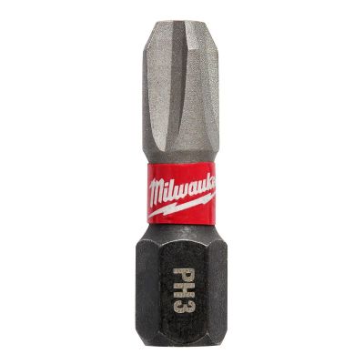 MLW48-32-4882 image(0) - Milwaukee Tool SHOCKWAVE Impact Phillips #3 Insert Bits (Bulk 250)