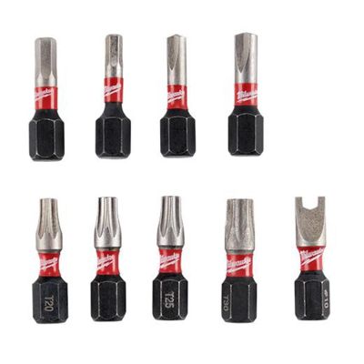 MLW48-32-4620 image(1) - Milwaukee Tool SHOCKWAVE Impact Security Insert Bit Set - 9PC