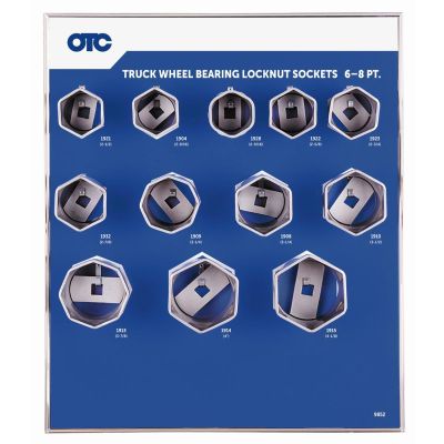 OTC9852 image(0) - OTC Wheel Bearing Locknut Sockets / board