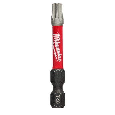 MLW48-32-4187 image(0) - Milwaukee Tool SHOCKWAVE 2" Impact Torx T30 Power Bits (25 Pk)