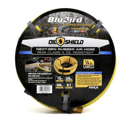 BLBOS3815 image(0) - BluBird BluBird Oil Shield Rubber Air Hose 3/8 in. x 15 ft