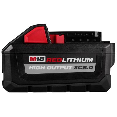 MLW48-11-1880 image(0) - Milwaukee Tool M18 REDLITHIUM HIGH OUTPUT XC8.0 Battery Pack