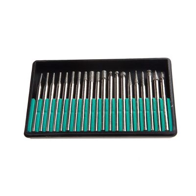 FOR60238 image(0) - Forney Industries Diamond Point Set with 1/8 in Shank, 20-Piece