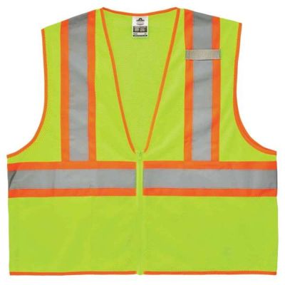 ERG21293 image(0) - Ergodyne 8229Z S/M Lime Type R Class 2 Two-Tone Vest