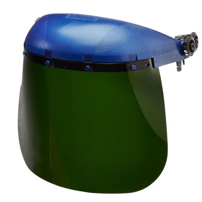 SRWS39250 image(0) - Sellstrom Sellstrom- Face Shield - 390 Series - 8" x 12" x 0.040" Window - Shade 5 IR - Universal Hard Hat Slot Adaptor Headgear - Single Crown