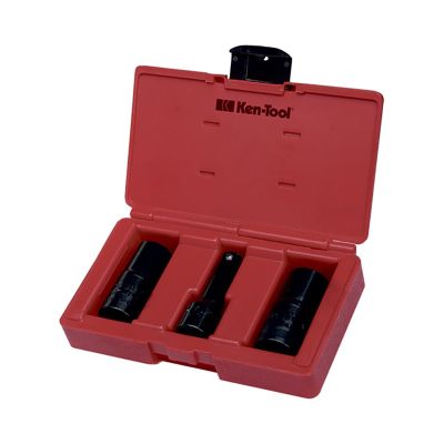 KEN30115 image(0) - Ken-tool 3PC LUG & LOCK FLIP SOCKET SET