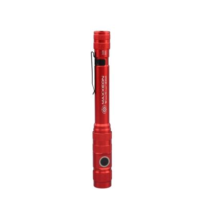 MXN00362 image(0) - Maxxeon WorkStar® 362 Rechargeable LED Zoom Penlight/Inspection Light USB-C, Red