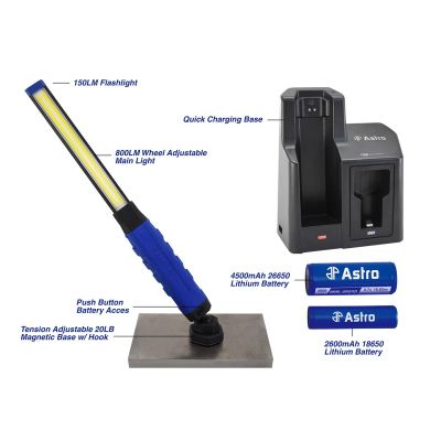 AST80SL image(0) - Astro Pneumatic 800 Lumen Rechargeable Slim Light