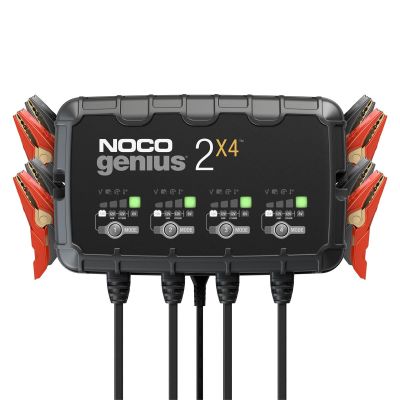 NOCGENIUS2X4 image(0) - NOCO Company GENIUS2X4 6V/12V 4-Bank, 8-Amp Smart Battery Charger