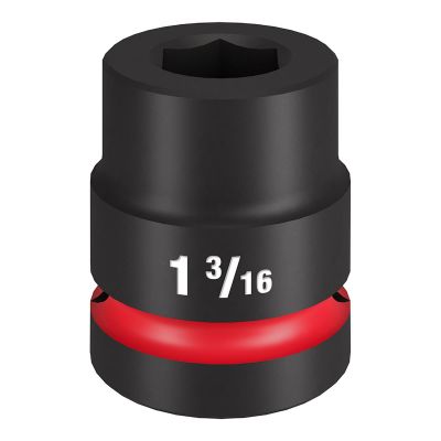 MLW49-66-6551 image(0) - Milwaukee Tool SHOCKWAVE Impact Duty 1" Drive 1-3/16" Standard 6 Point Socket