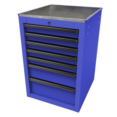 HOMBL08022070 image(0) - RS PRO 22 in. 7-Drawer Side Cabinet, Blue