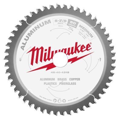 MLW48-40-4315 image(0) - Milwaukee Tool 5-7/8" Aluminum Cutting Circular Saw Blade