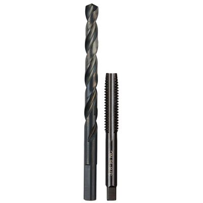 MLW49-57-5548 image(0) - Milwaukee Tool 3/8"-16 NC Straight Flute Plug Tap & 5/16" Drill Bit