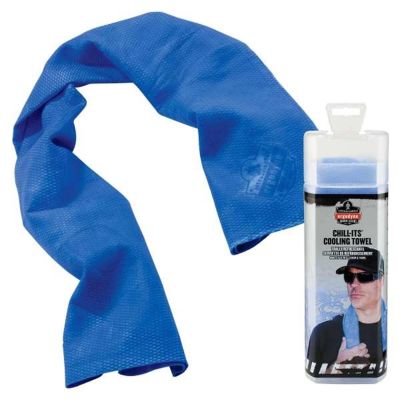ERG12420 image(0) - Ergodyne 6602 Blue Evap Cooling Towel