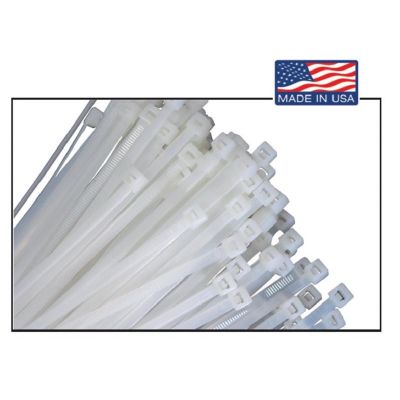 KTI77140 image(0) - Cable Zip Tie 14 in. Long; Natural; 100/pk; 50 lb. Test w/ Mt. Head