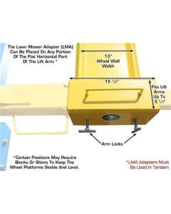 ATEATLMA-FPD image(8) - Atlas Automotive Equipment 2-Post Lift "Lawnmower" Adapter