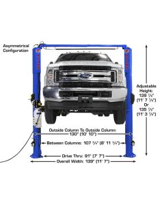 ATEAP-PVL10-FPD image(2) - Atlas Equipment Platinum PVL10 ALI Certified 10,000 lb. Capacity 2-Post Lift