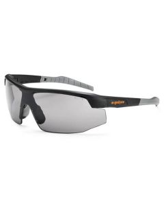 ERG59033 image(0) - Ergodyne SKOLL Anti-Fog Smoke Lens Matte Black Safety Glasses