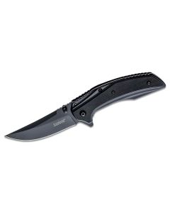 KER8320BLK image(0) - Kershaw Outright Assisted Open Frame Lock Trailing Point Blade EDC Folding Pocket Knife - Black