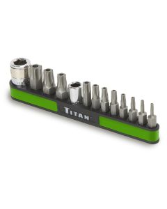 TIT16113 image(0) - TITAN 13-PC TAMPER RESISTANT TORX BIT SET