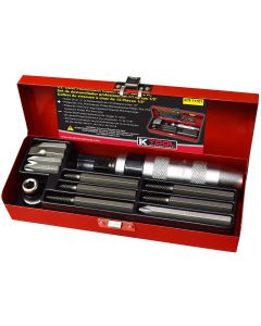 KTI71701 image(0) - K Tool International Impact Driver Set Professional 12 Piece 1/2 in. Dr