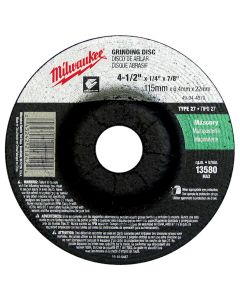 MLW49-94-4570 image(0) - Milwaukee Tool Grinding Wheel 4-1/2" x 1/4" x 7/8" (Type 27)