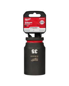 MLW49-66-6410 image(0) - Milwaukee Tool SHOCKWAVE Impact Duty  3/4"Drive 35MM Deep 6 Point Socket