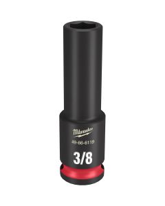 Milwaukee Tool SHOCKWAVE Impact Duty  3/8"Drive 3/8" Deep 6 Point Socket