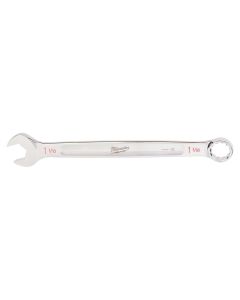 MLW45-96-9434 image(0) - Milwaukee Tool 1-1/16" SAE Combination Wrench, 12-Point, Steel, Chrome, Ergonomic, I-Beam Handle