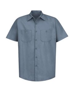 VFISP24PB-SS-3XL image(0) - Workwear Outfitters Men's Short Sleeve Indust. Work Shirt Postman Blue, 3XL