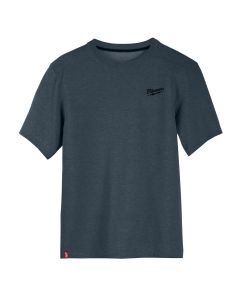 Milwaukee Tool HYBRID WORK TEE- SS BLUE M