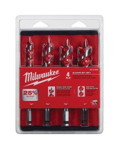 MLW48-13-4000 image(1) - Milwaukee Tool Spur Auger Bit 6-1/2" Set - 4PC