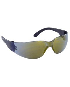 SAS5344 image(1) - SAS Safety NSX Black Temple High-Impact Poly Gold Mirror Lens Safe Glasses