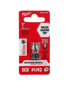 MLW48-32-4440 image(2) - Milwaukee Tool SHOCKWAVE 1" 2PC Impact ECXCombo Kit