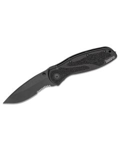 KER1670GBBLKST image(0) - Kershaw Glassbreaker Blur-Serrated Assisted Open Inset Liner Lock Do-it-All Blade Blade EDC Folding Pocket Knife - Black