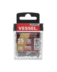 Vessel Tools Neck Torsion Insert Bits PH2X25.4 25PC (TicTac)